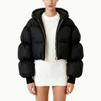 Hooded Women's Edgy Warm Outerwear