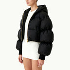 Hooded Women's Edgy Warm Outerwear