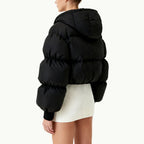 Hooded Women's Edgy Warm Outerwear