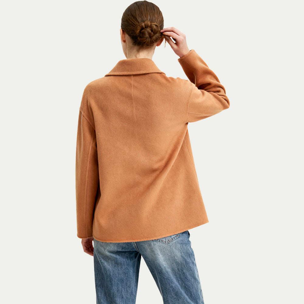 Wide Lapel Single-Button Women's Elegant Grand Outerwear