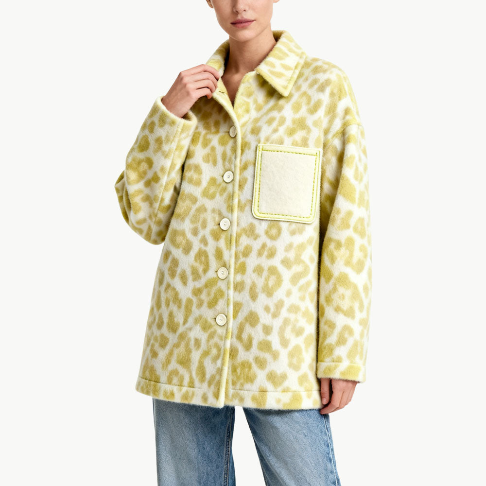 Women's Unique Trendy Leopard Print Outerwear