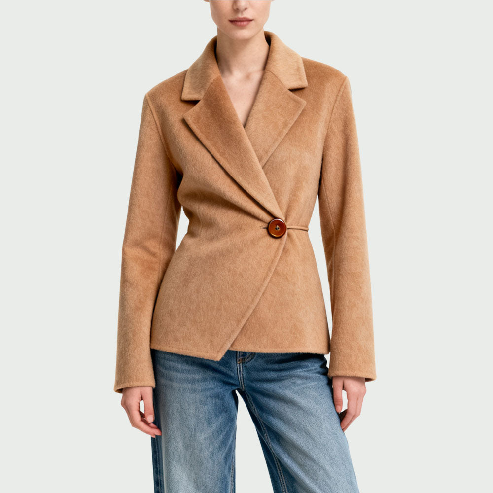 Lapel Women's Elegant High-End Outerwear