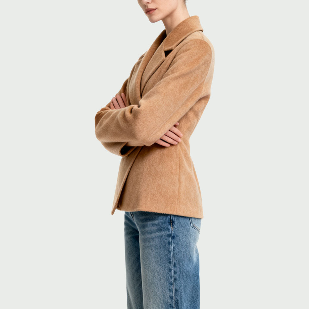 Lapel Women's Elegant High-End Outerwear