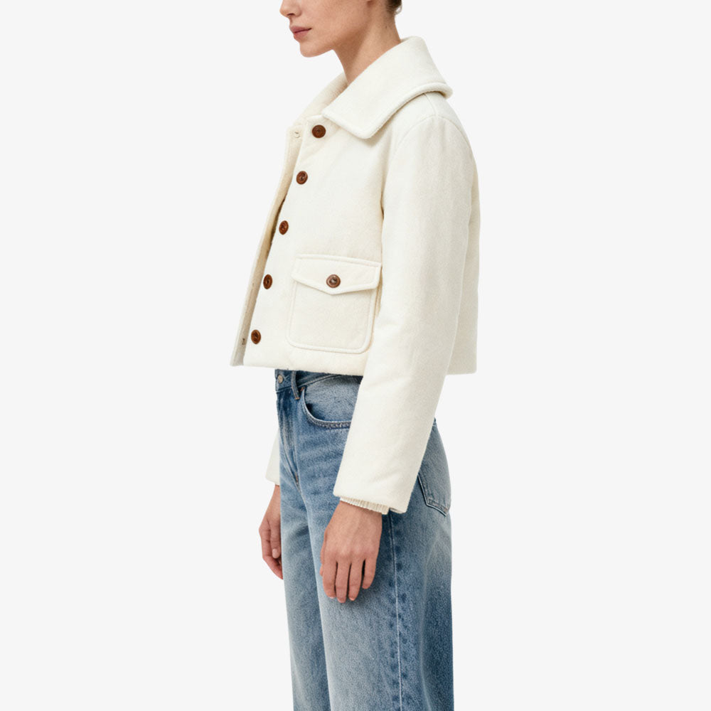 Retro-Style Single-Row Button Women's Fashion Casual Jacket