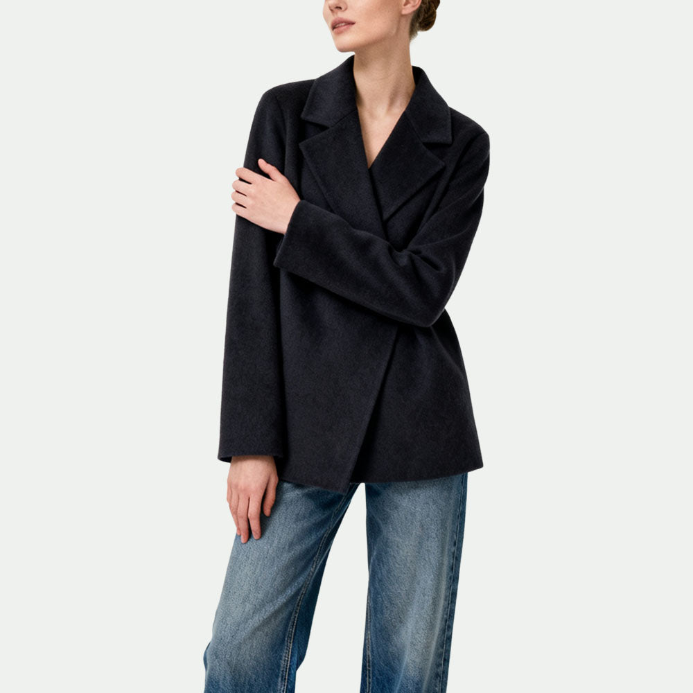 Minimalist Design Single-Button Women's Elegant Commuting Blazer-Style Coat