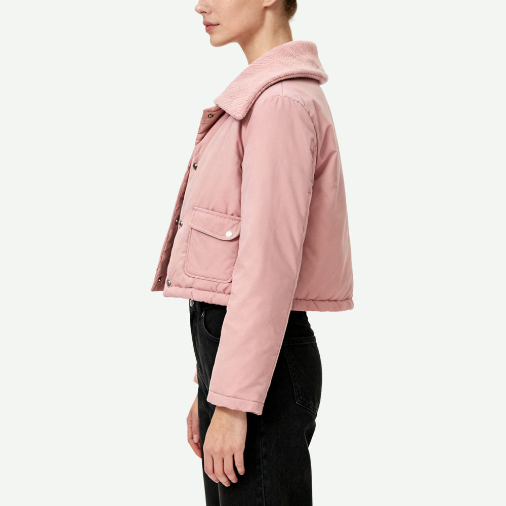 Wide Lapel Single-Row Button Women's Fashion Warm Outerwear