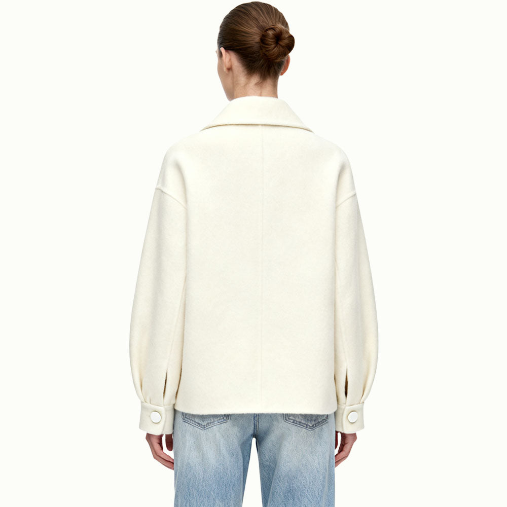 Single-Button Women's Elegant Grand Blazer-Collar Outerwear