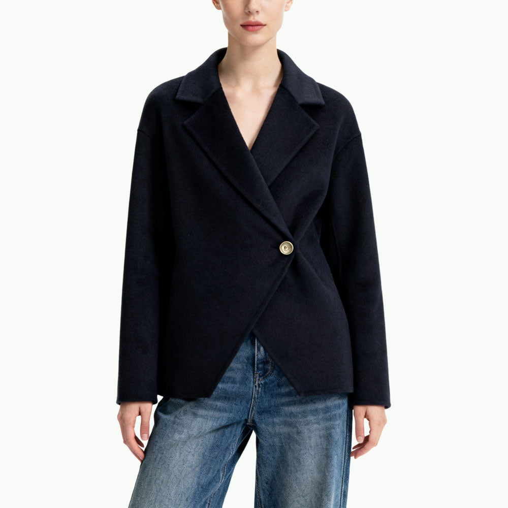 Lapel Women's Minimalist High-End Outerwear