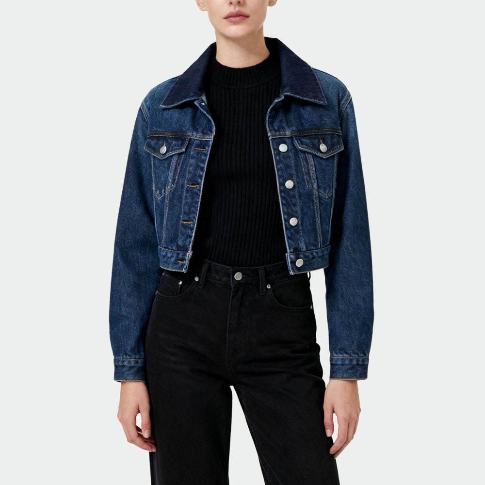 Single-Row Button Women's Retro Casual Jacket