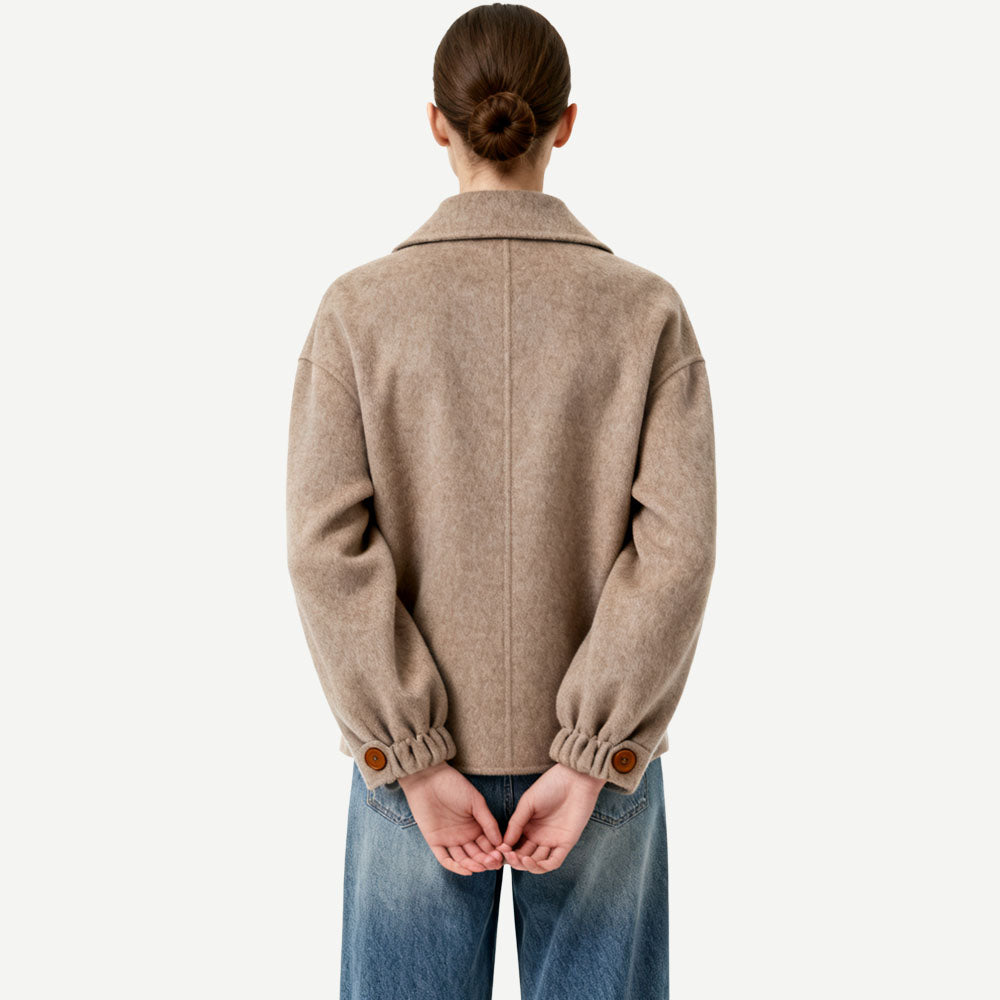 Single-Button Women's Elegant Commuting Blazer-Style Outerwear