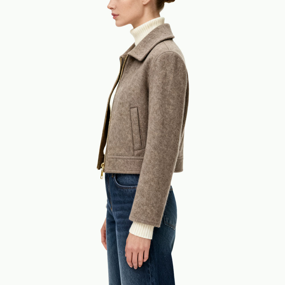 Zip Women's Minimalist-Style Jacket
