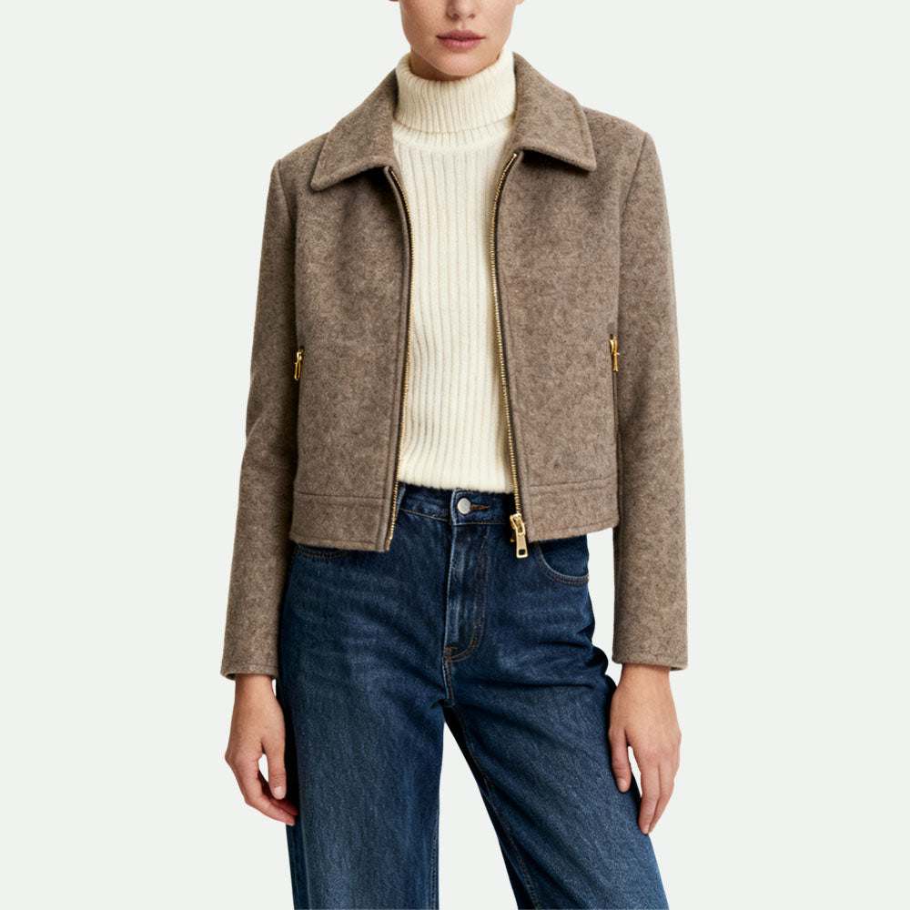 Zip Women's Retro-Style Jacket