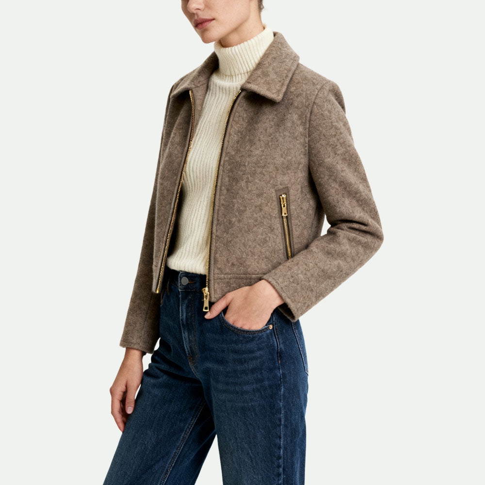 Zip Women's Retro-Style Jacket