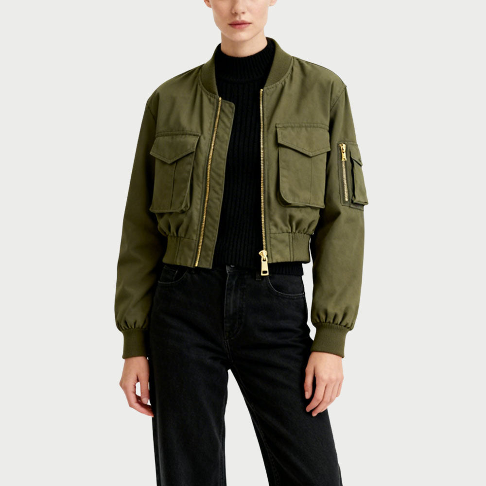 Women's Utility-Style Casual Jacket