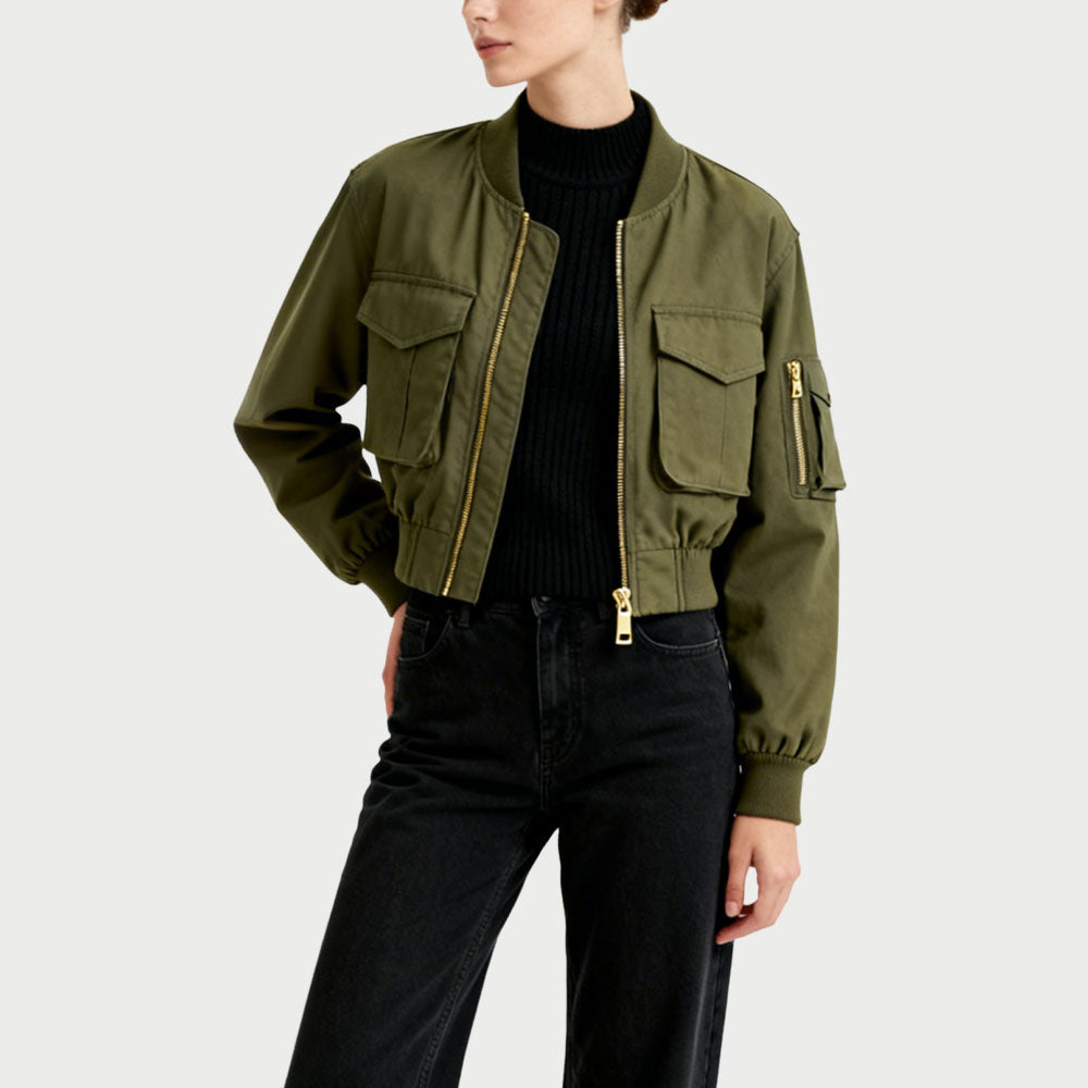 Women's Utility-Style Casual Jacket