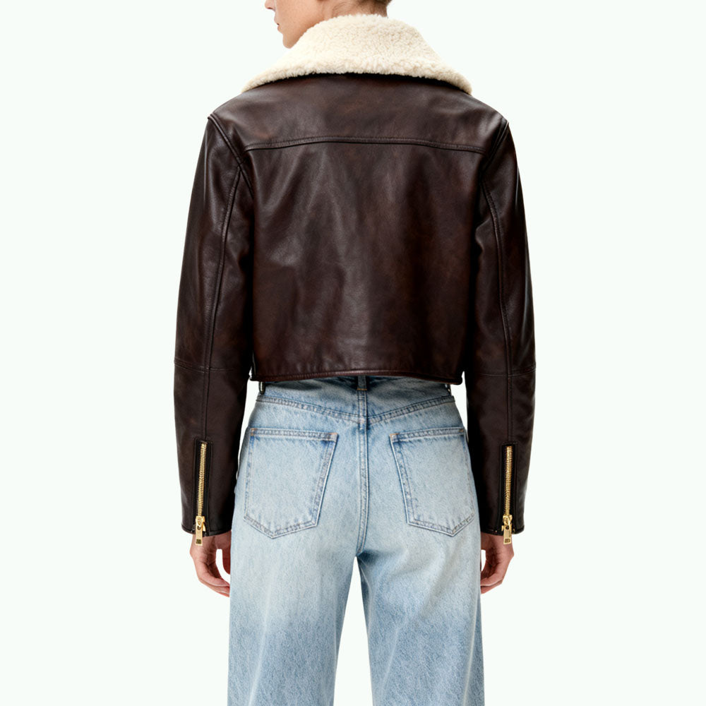 Women's Retro-Style Biker Jacket