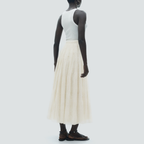 Floral print high waist fashionable long skirt
