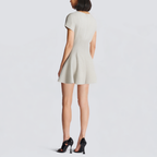 Casual round neck short sleeve short dress