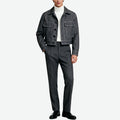Multi-Pocket Lapel Men's Retro High-End Outerwear