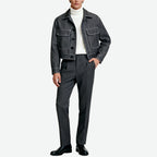 Multi-Pocket Lapel Men's Retro High-End Outerwear