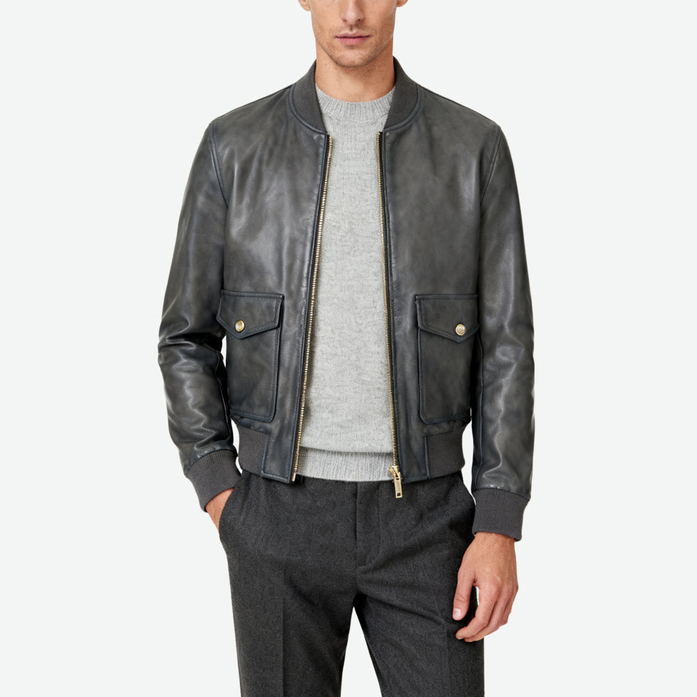 Men's Edgy Fashionable Lapel Outerwear