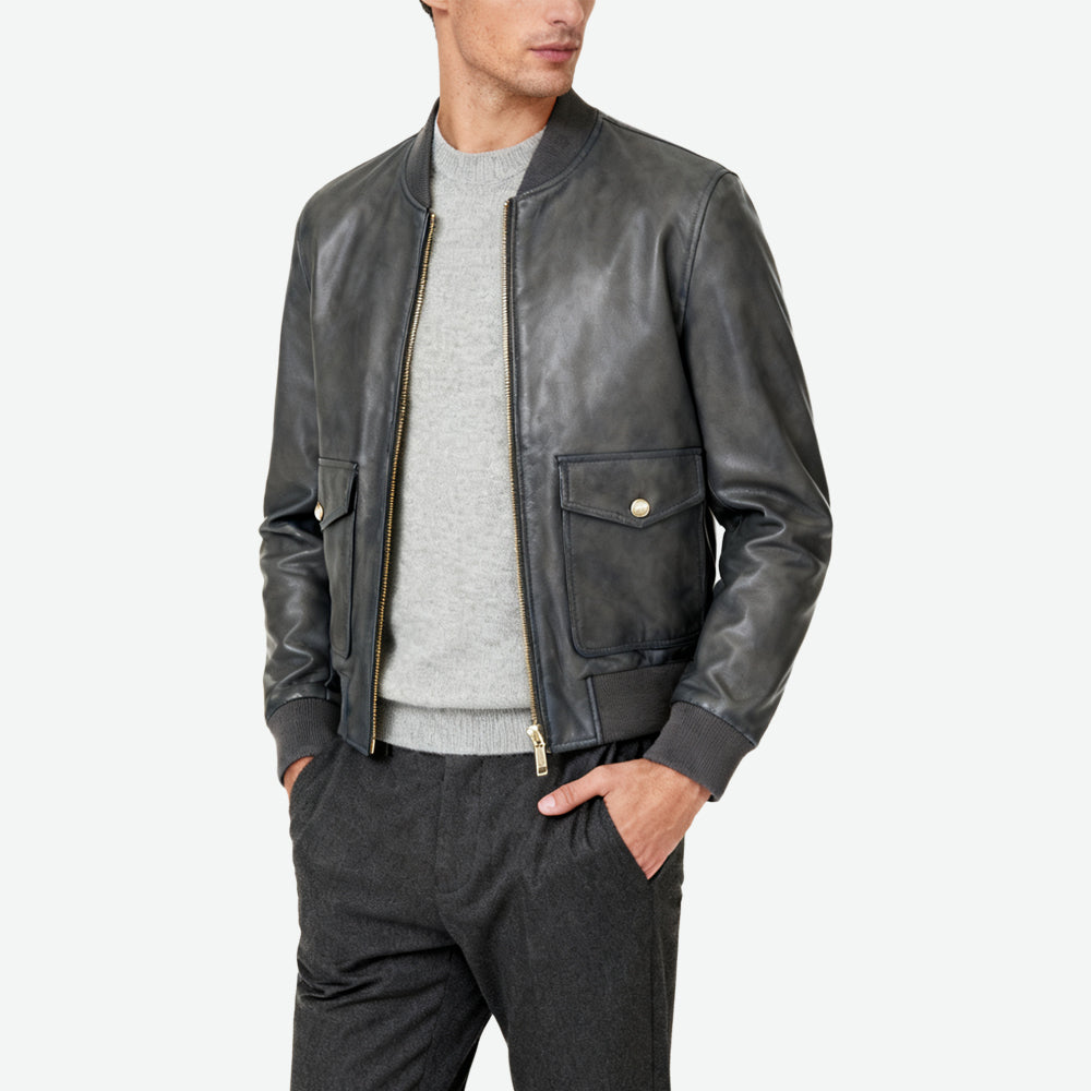 Men's Edgy Fashionable Lapel Outerwear