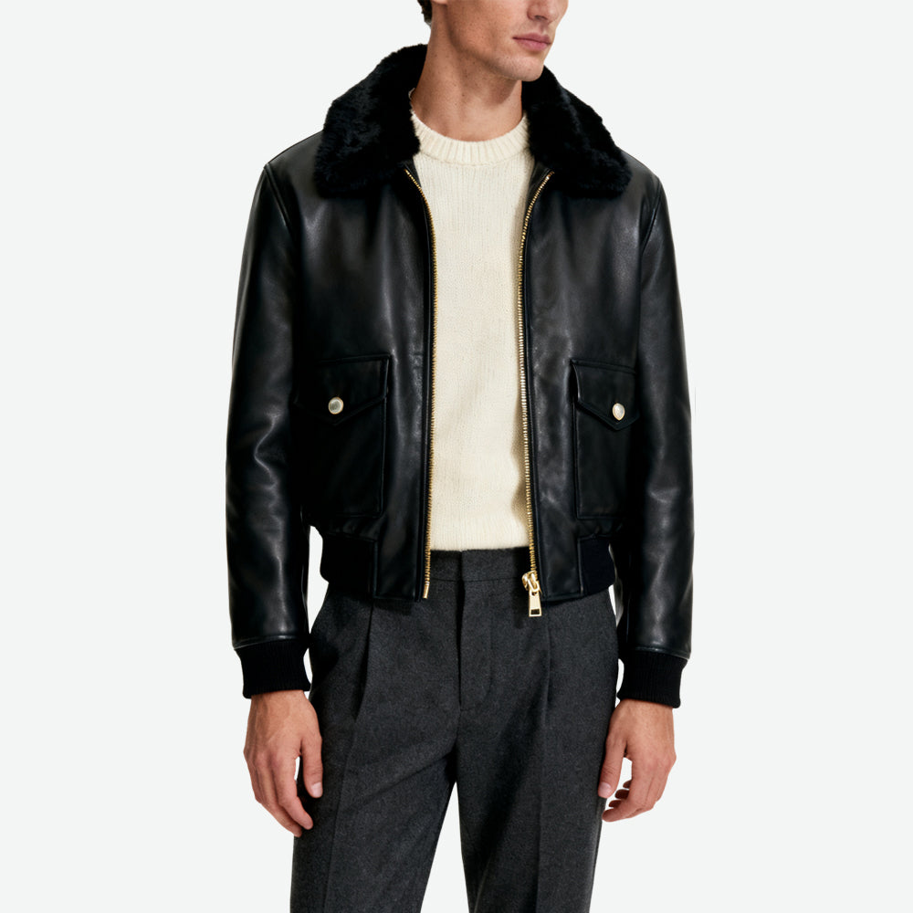 Bomber Jacket Men's Chic Retro Outerwear