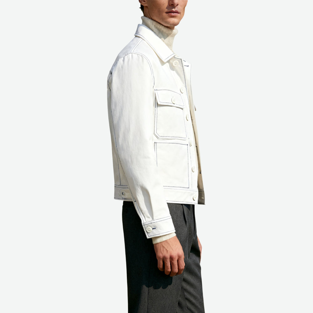 Multi-Pocket Lapel Men's Minimalist Stylish Outerwear