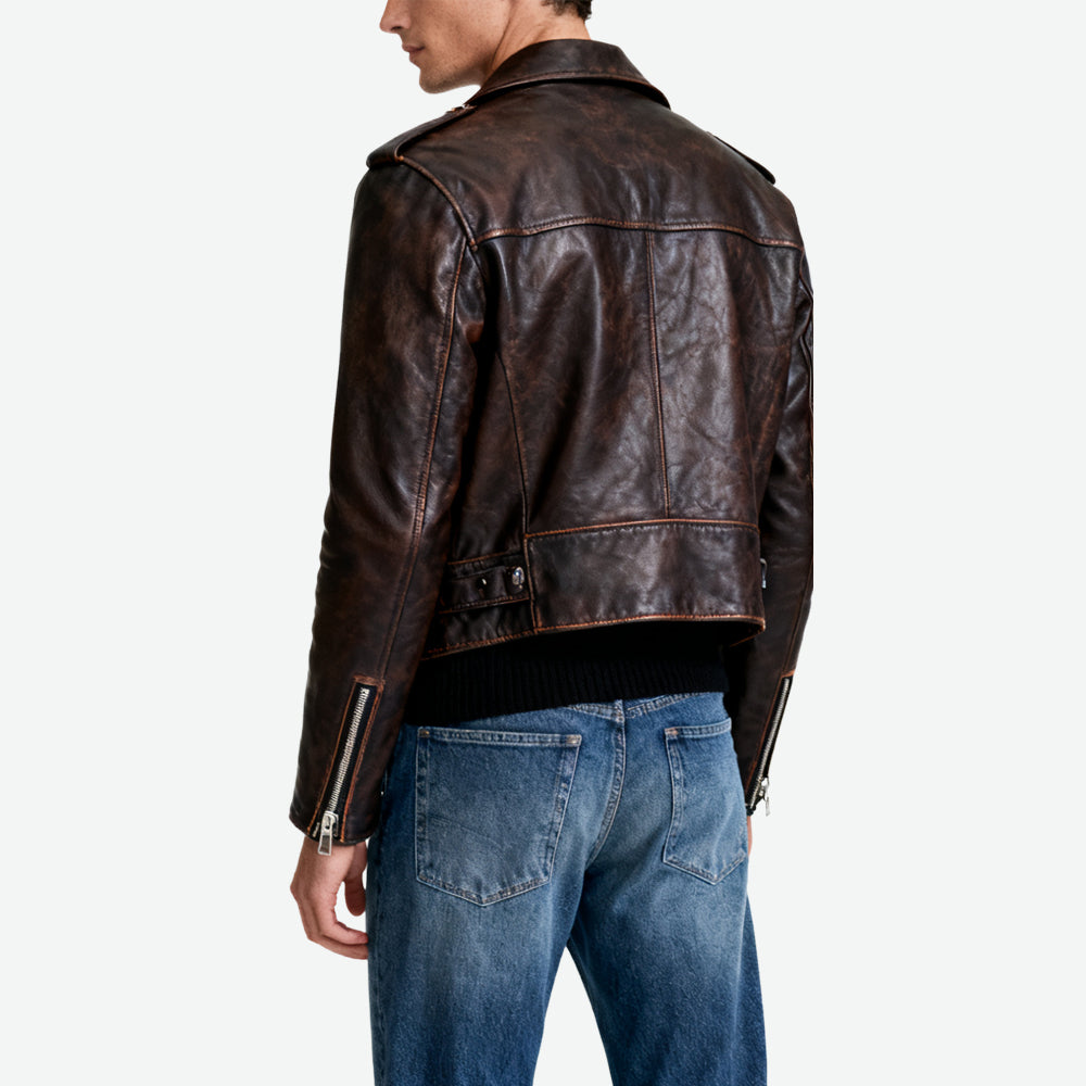 Biker-Style Men's Retro Cool Outerwear
