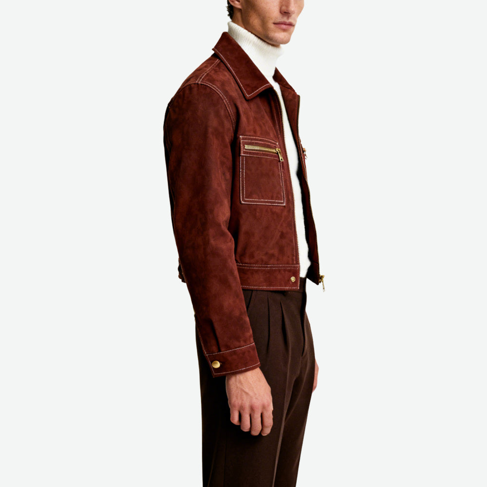 Zip-Pocket Men's Retro Stylish Outerwear