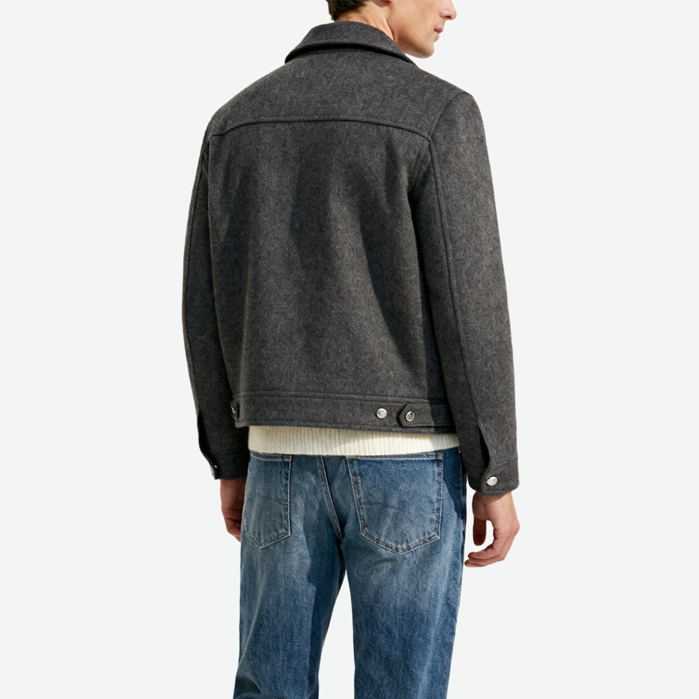 Zip-Closure Men's Trendy Outerwear