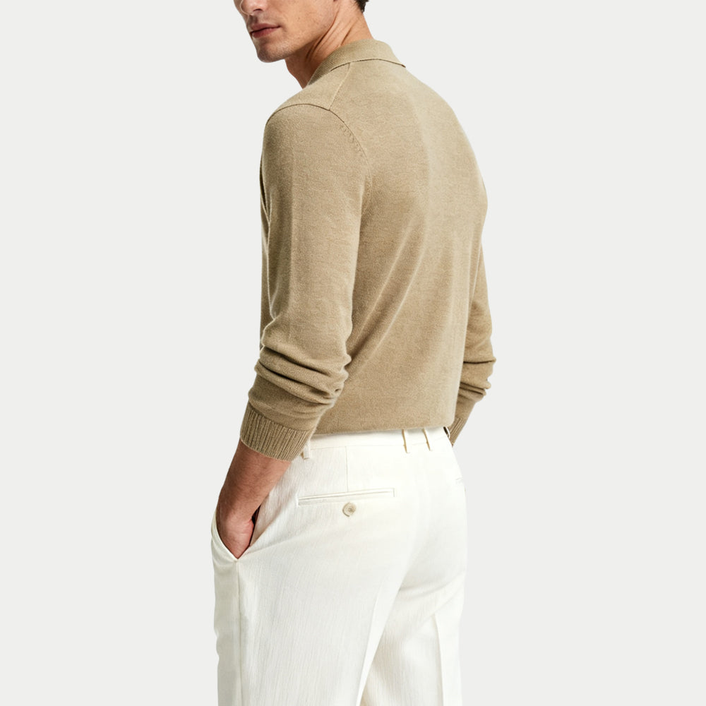 Daily Casual Men's Polo Collar Sweater