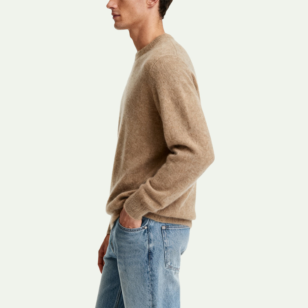 Classic Crew Neck Soft Men's Pullover Sweater