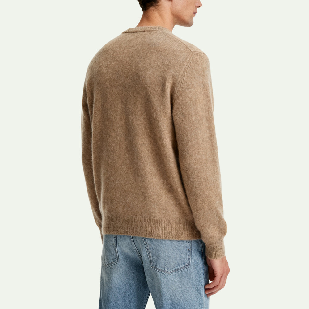 Classic Crew Neck Soft Men's Pullover Sweater