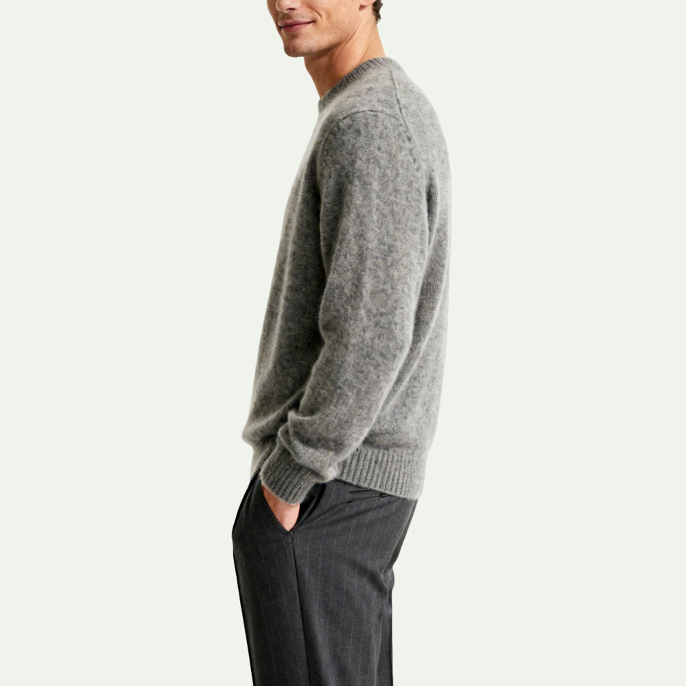 Simple Crew Neck Men's Pullover Sweater