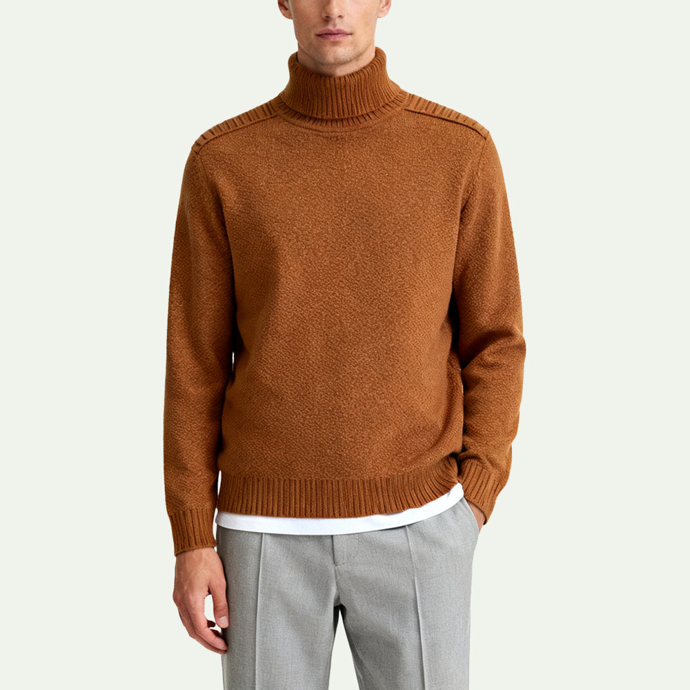 Fashionable Turtleneck Men's Pullover Sweater