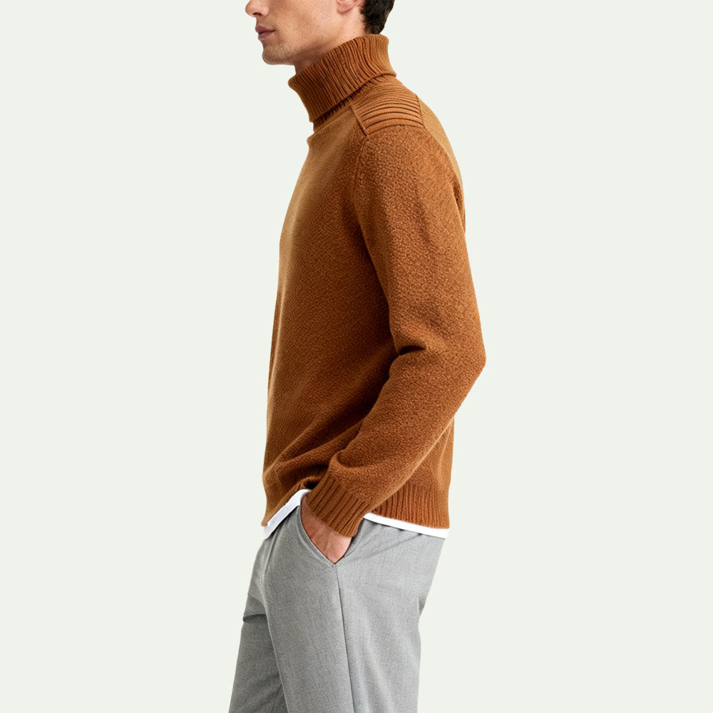 Fashionable Turtleneck Men's Pullover Sweater