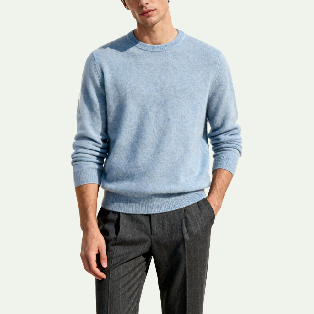 Classic Crew Neck Men's Pullover Sweater
