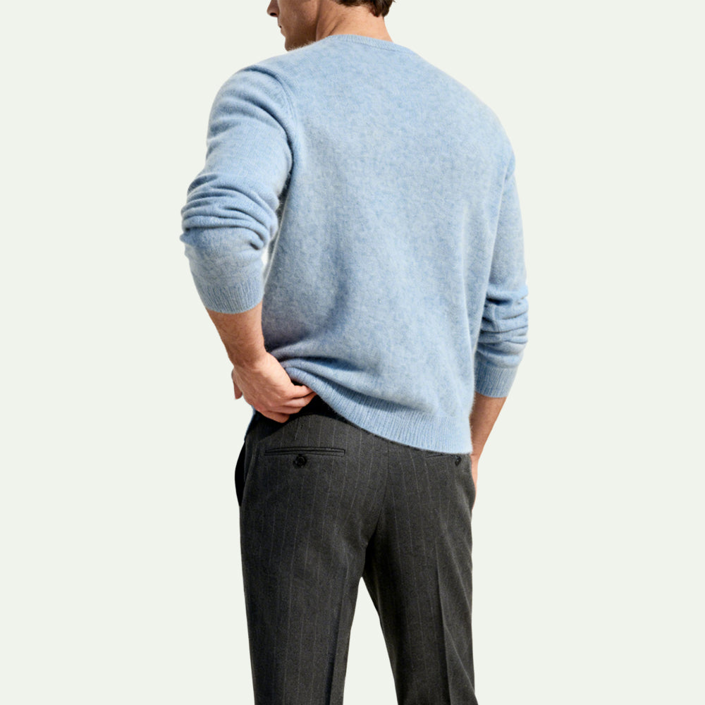 Classic Crew Neck Men's Pullover Sweater