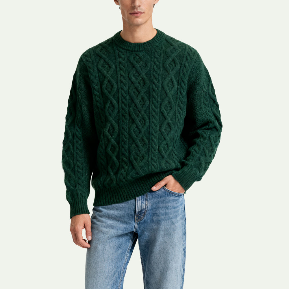 Retro Style Men's Pullover Sweater