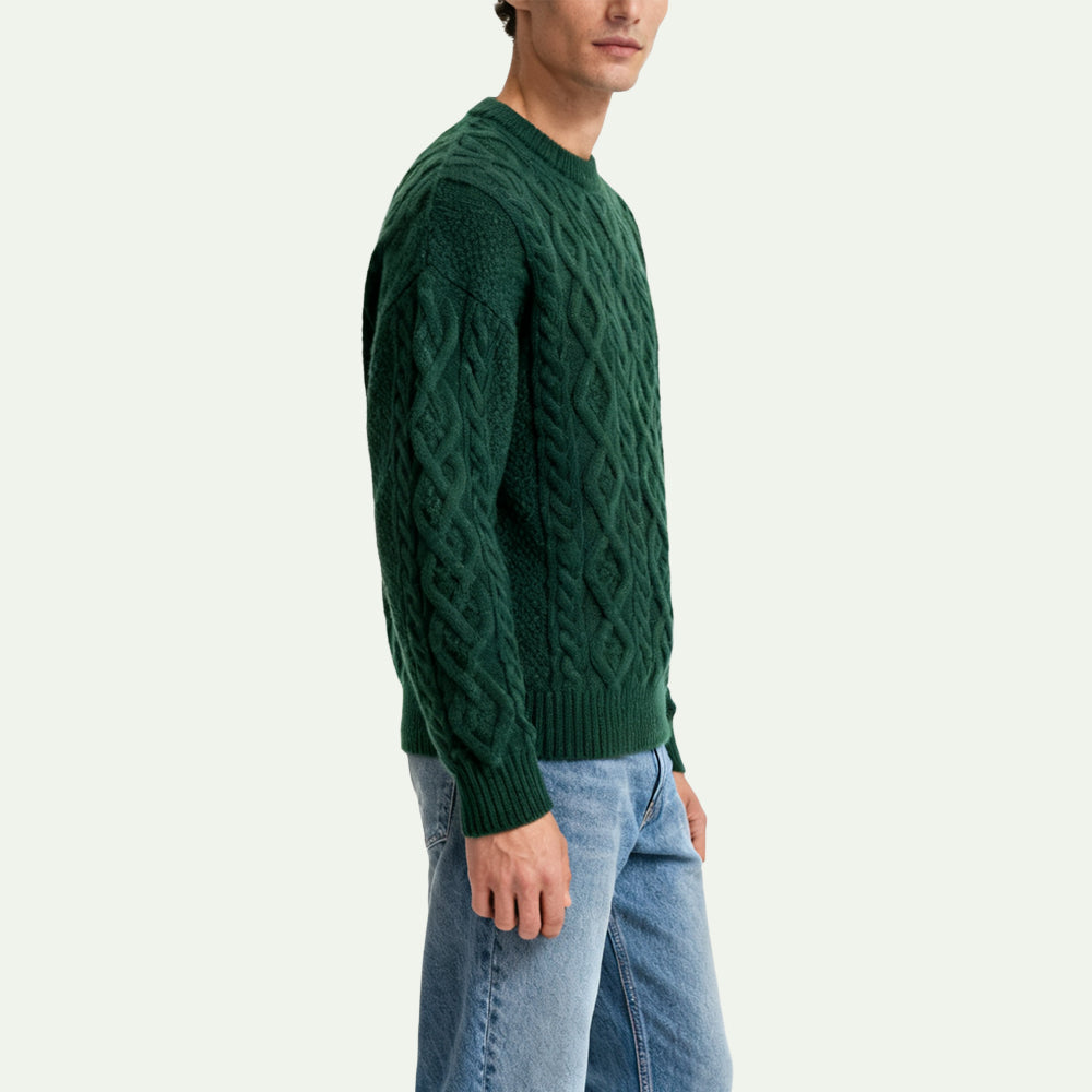 Retro Style Men's Pullover Sweater