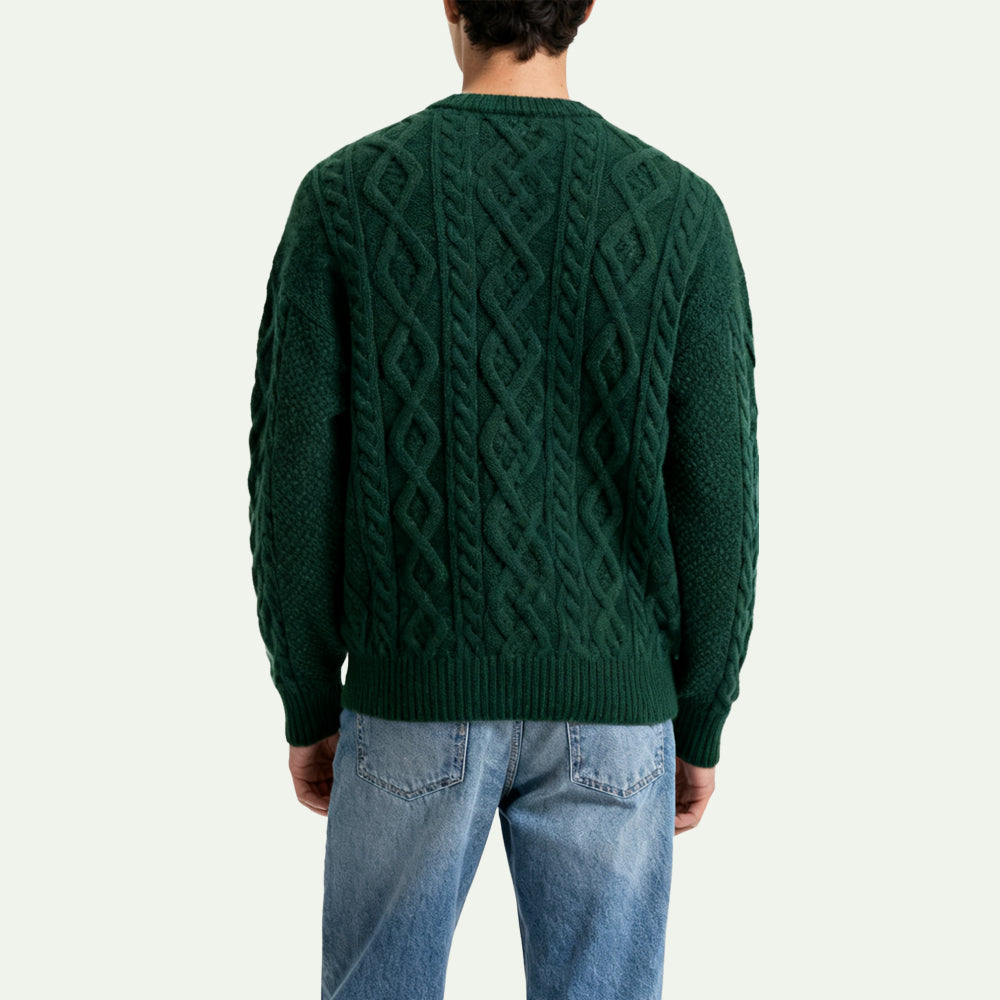 Retro Style Men's Pullover Sweater
