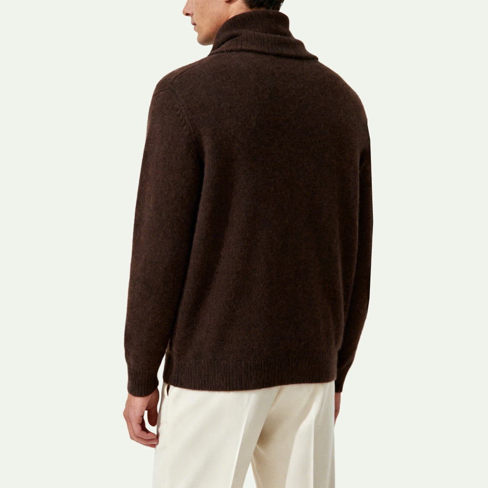 Simple Turtleneck Soft Men's Pullover Sweater