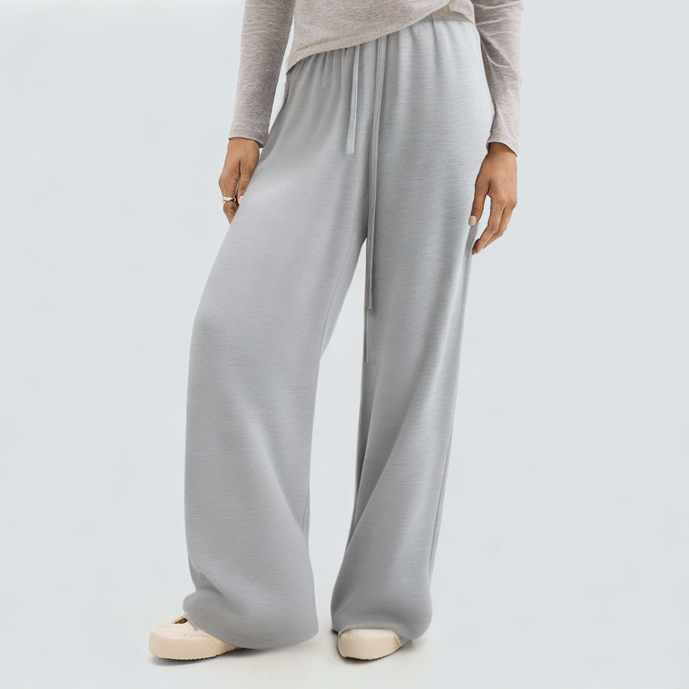 Gray casual loose women's sports trousers