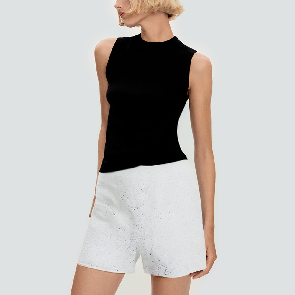 Women’s roving sequined straight shorts