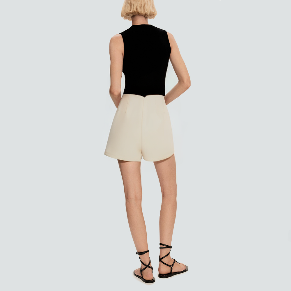 Lightweight wide-leg A-line women's casual shorts