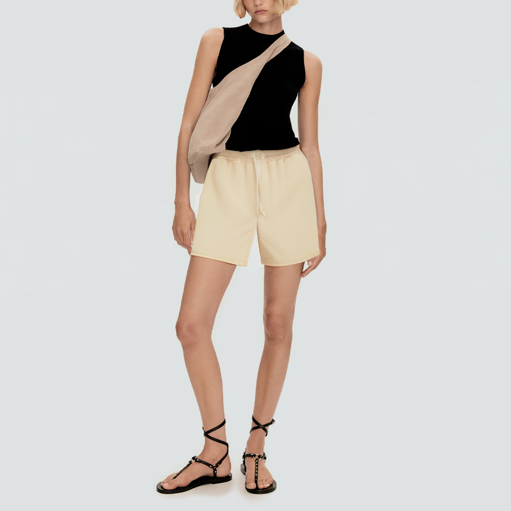 Lightweight casual drawstring waist women's shorts